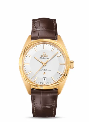 Omega Globemaster Yellow Gold / Silver / Leather 130.53.39.21.02.002 (13053392102002)